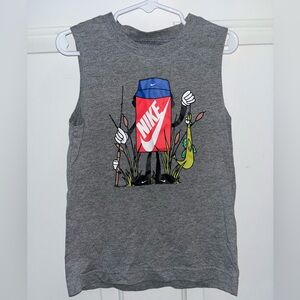 Nike Kids Graphic Gray Tank Top